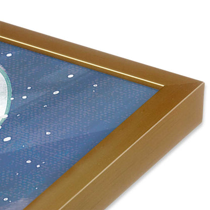 [Color:Polished Gold], Picture of art in a Polished Gold frame of the corner