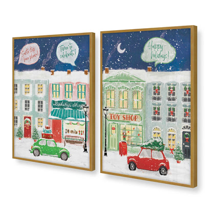 [Color:Polished Gold], Picture of art in a Polished Gold frame at an angle