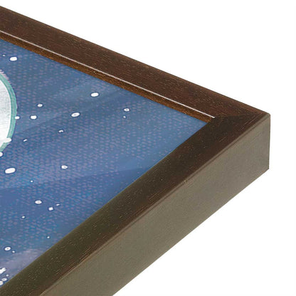 [Color:Belvinder Brown], Picture of art in a Belvinder Brown frame of the corner