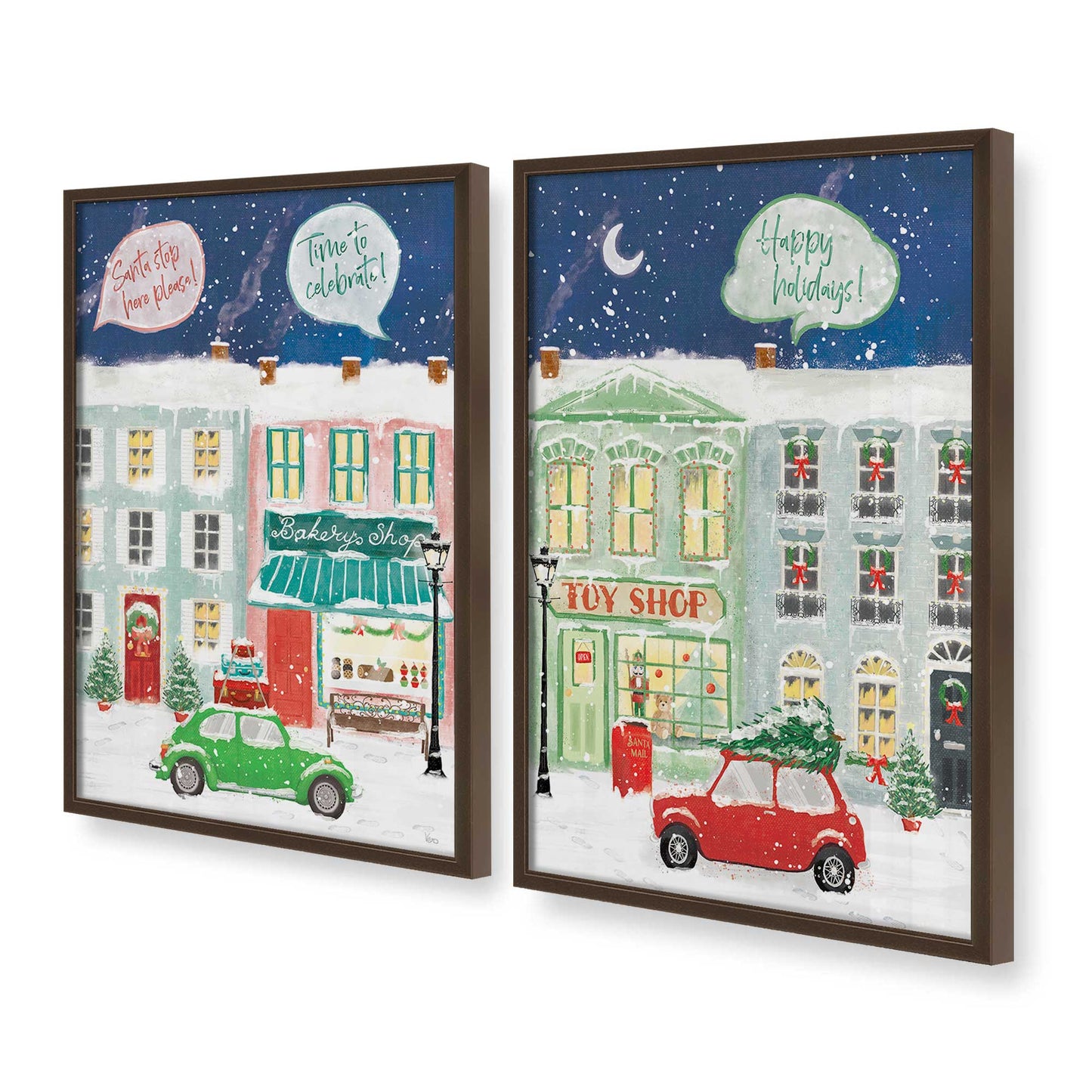 [Color:Belvinder Brown], Picture of art in a Belvinder Brown frame at an angle