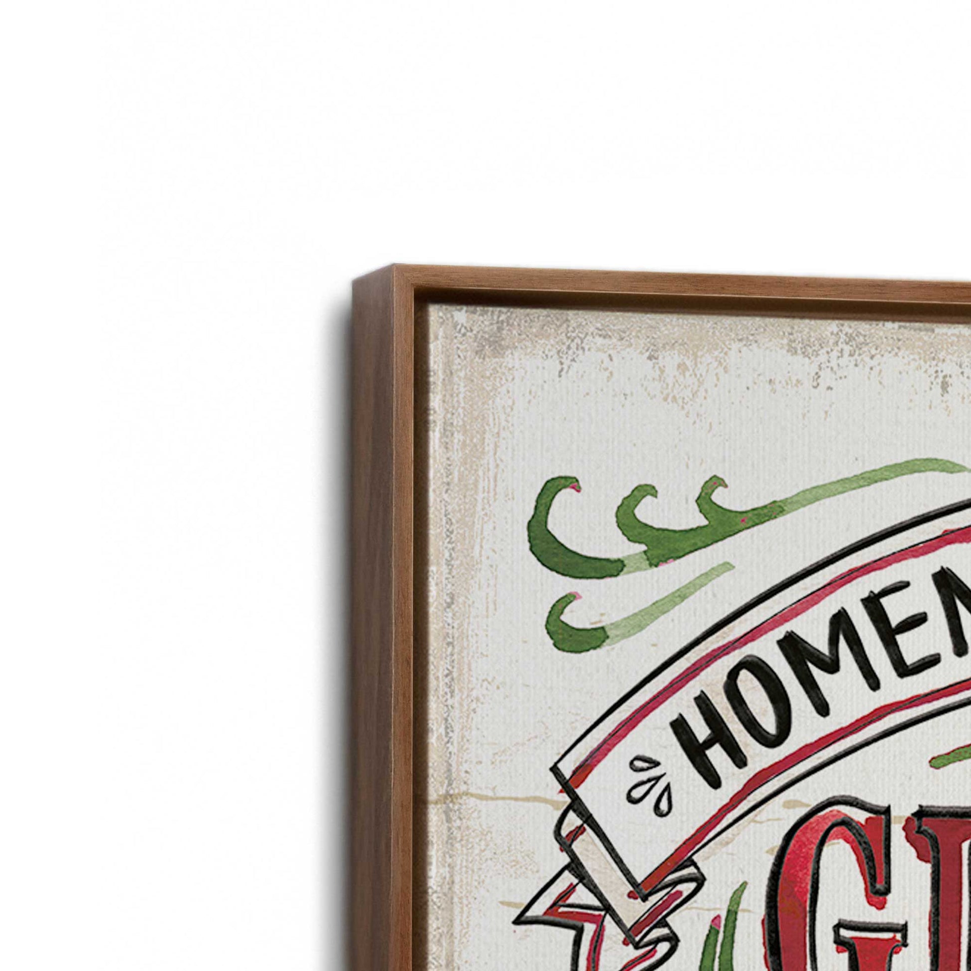 [Color:Walnut], Picture of the corner of the art