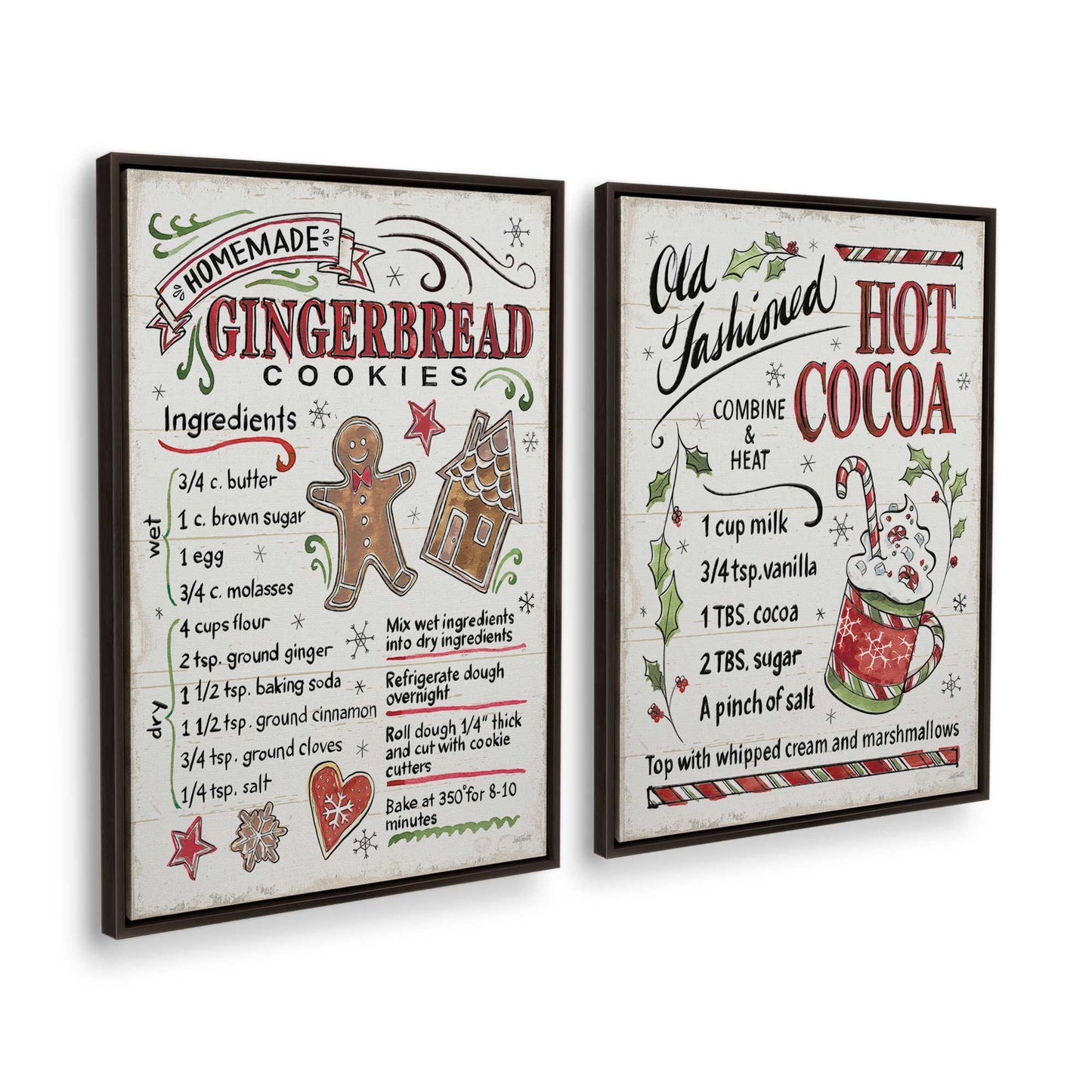 [Color:Espresso], Picture of art in a Espresso frame at an angle