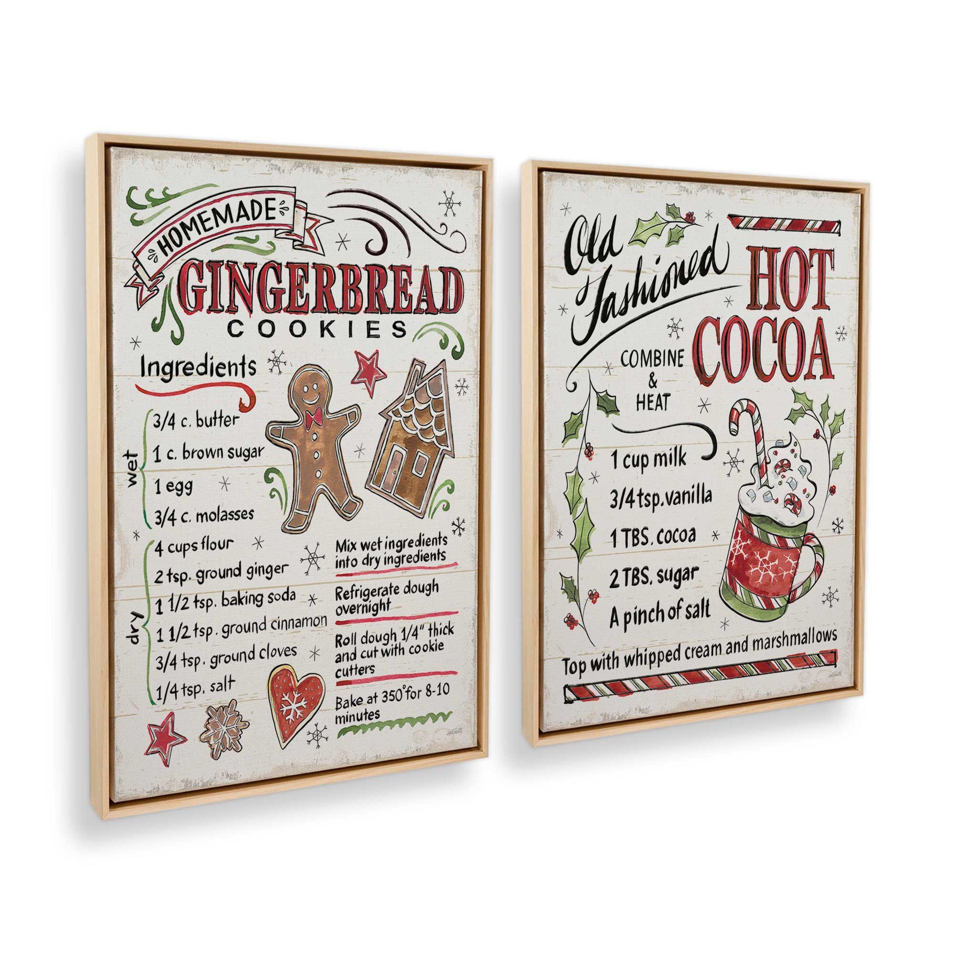 [Color:American Maple], Picture of art in a American Maple frame at an angle