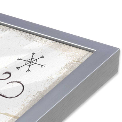 [Color:Polished Chrome], Picture of art in a Polished Chrome frame of the corner