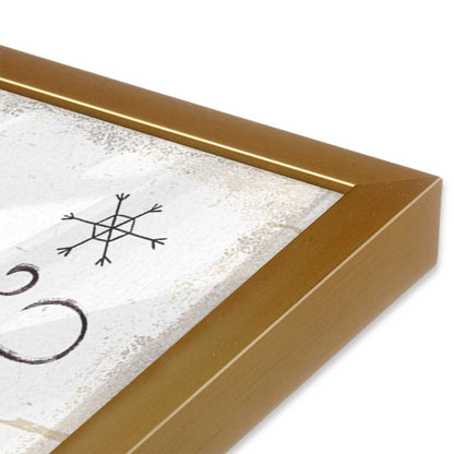 [Color:Polished Gold], Picture of art in a Polished Gold frame of the corner