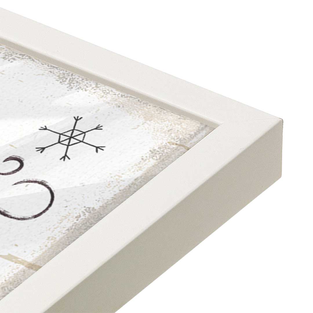 [Color:Opaque White], Picture of art in a Opaque White frame of the corner