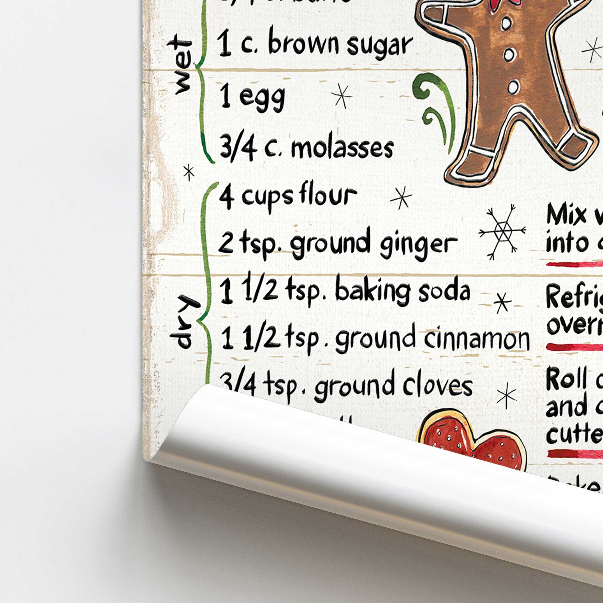 [color:Rolled Print], Picture of close up of art