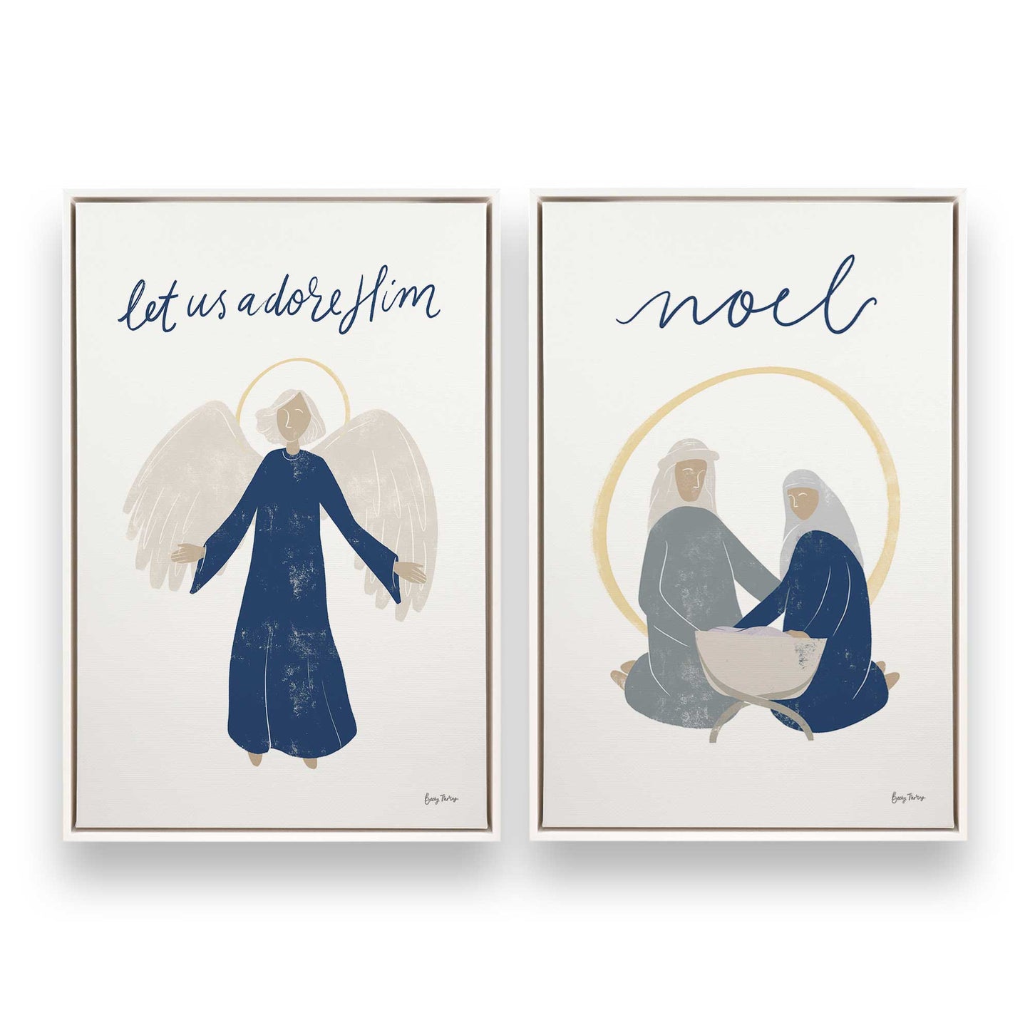 [Color:Opaque White], Picture of art in a White frame