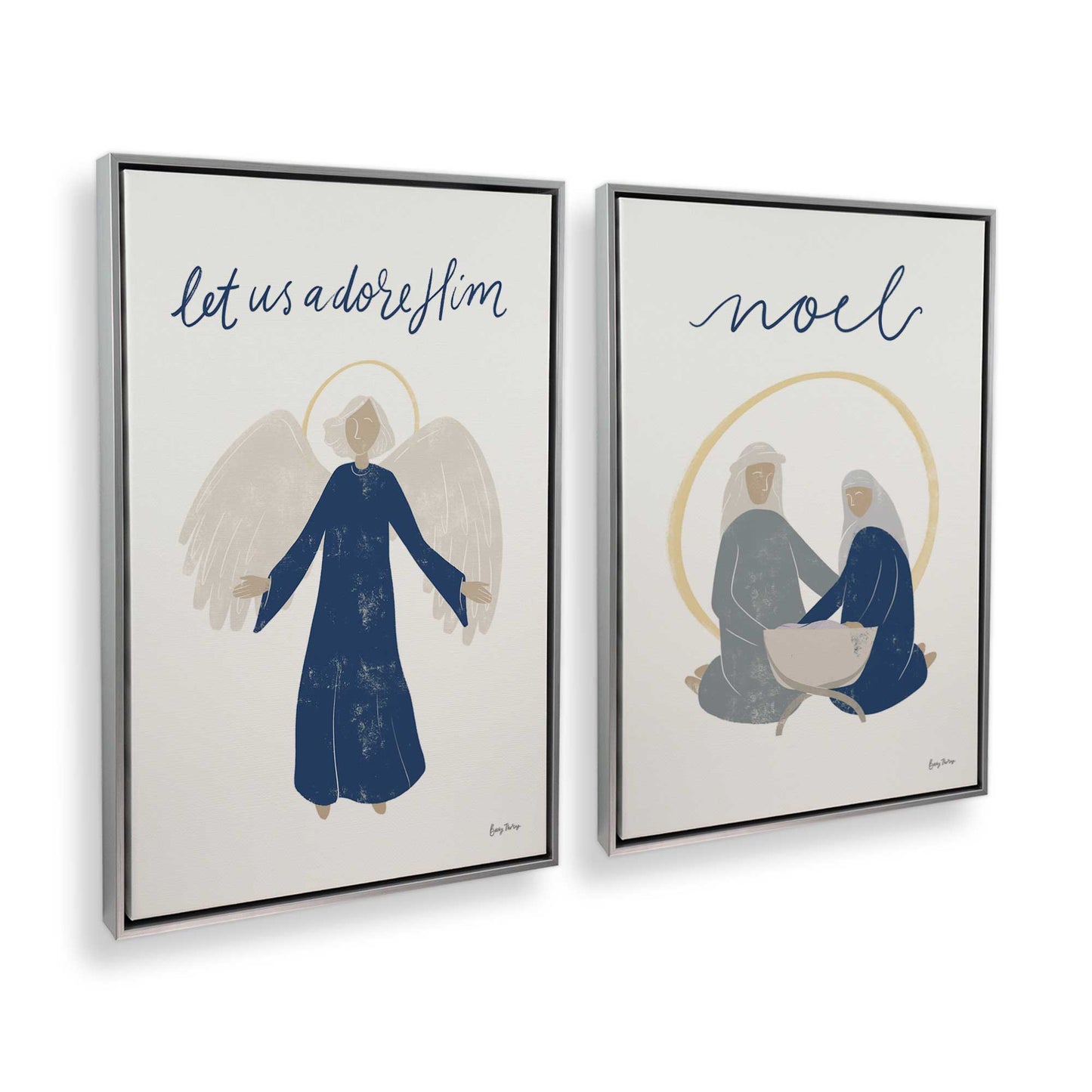 [Color:Polished Chrome], Picture of art in a Polished Chrome frame at an angle