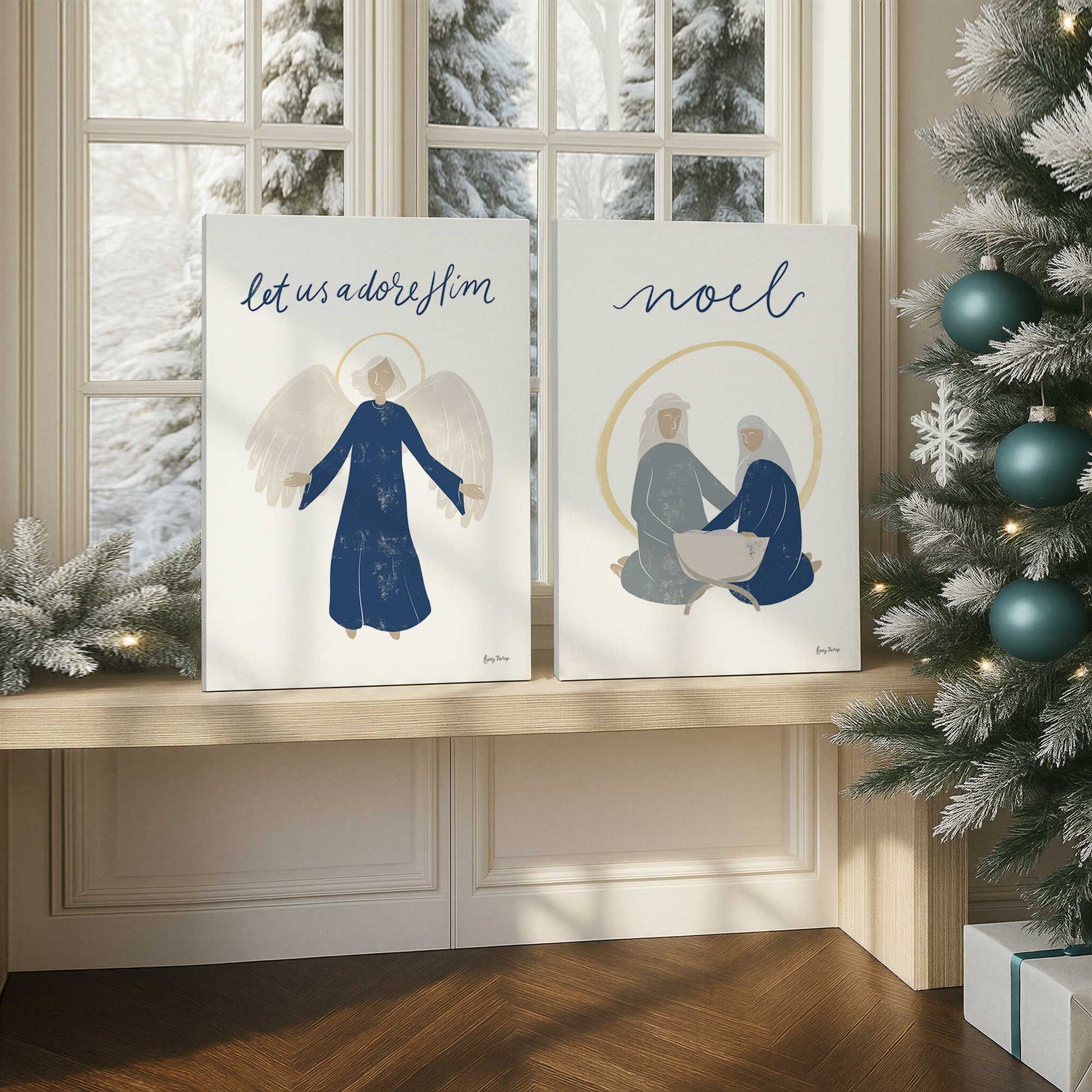 [Color:Walnut], Picture of art in a Walnut frame