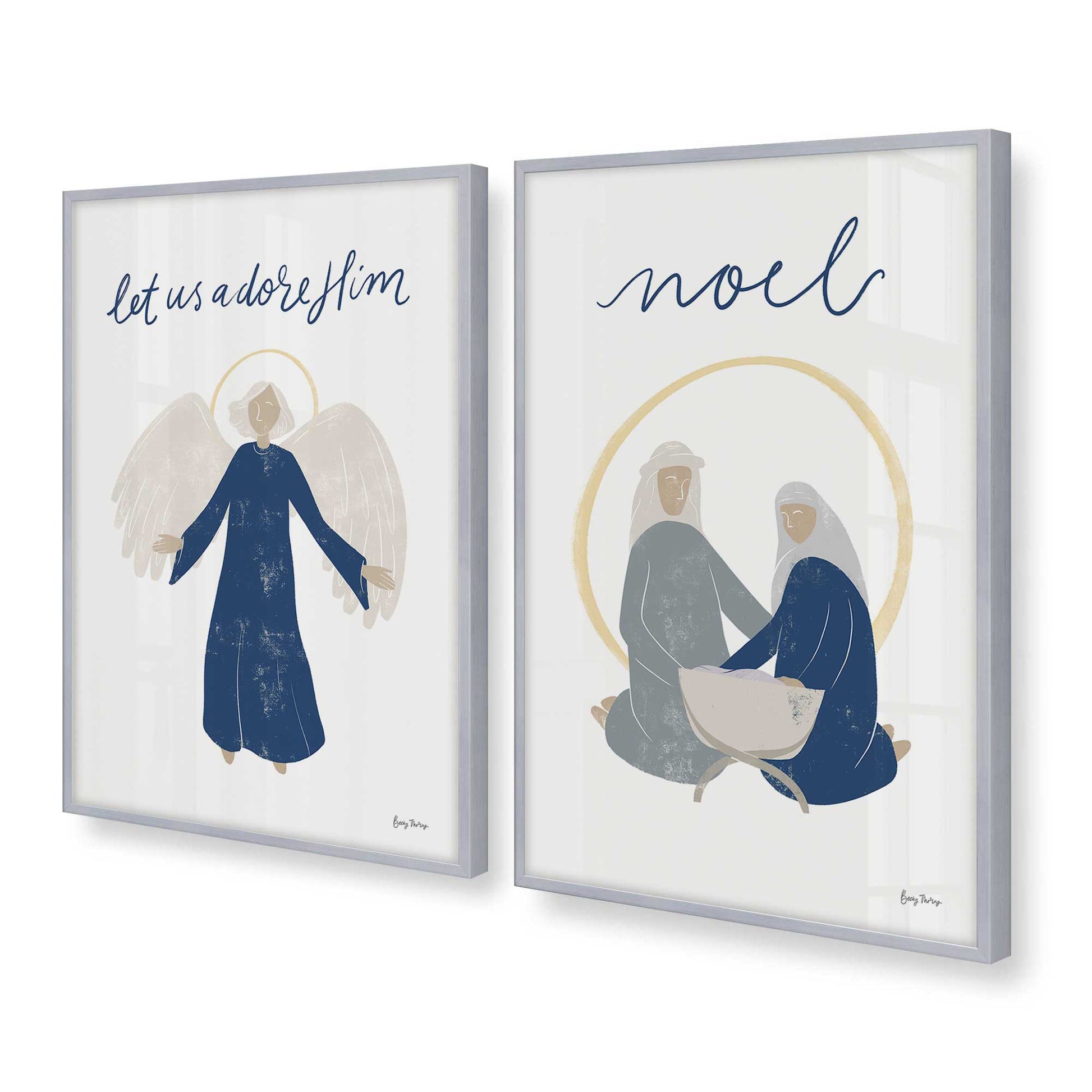 [Color:Polished Chrome], Picture of art in a Polished Chrome frame at an angle