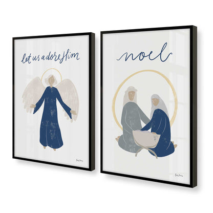 [Color:Satin Black], Picture of art in a Satin Black frame at an angle