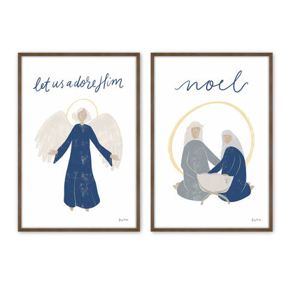 [Color:Walnut], Picture of art in a Walnut frame