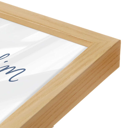 [Color:American Maple], Picture of art in a American Maple frame of the corner