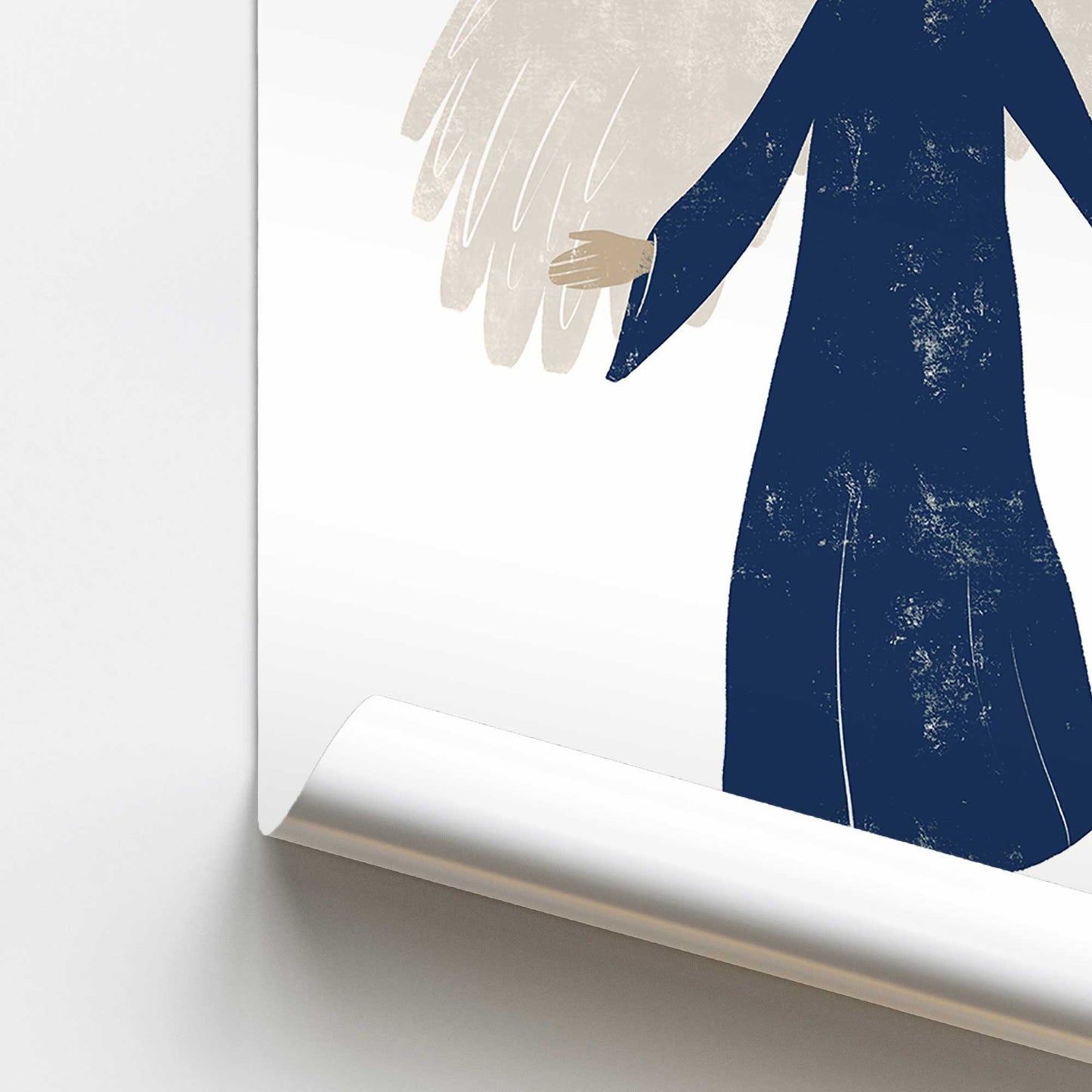 [color:Rolled Print], Picture of close up of art