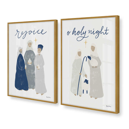 [Color:Polished Gold], Picture of art in a Polished Gold frame at an angle