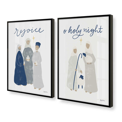 [Color:Satin Black], Picture of art in a Satin Black frame at an angle