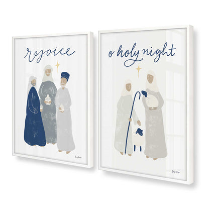 [Color:Opaque White], Picture of art in a Opaque White frame at an angle