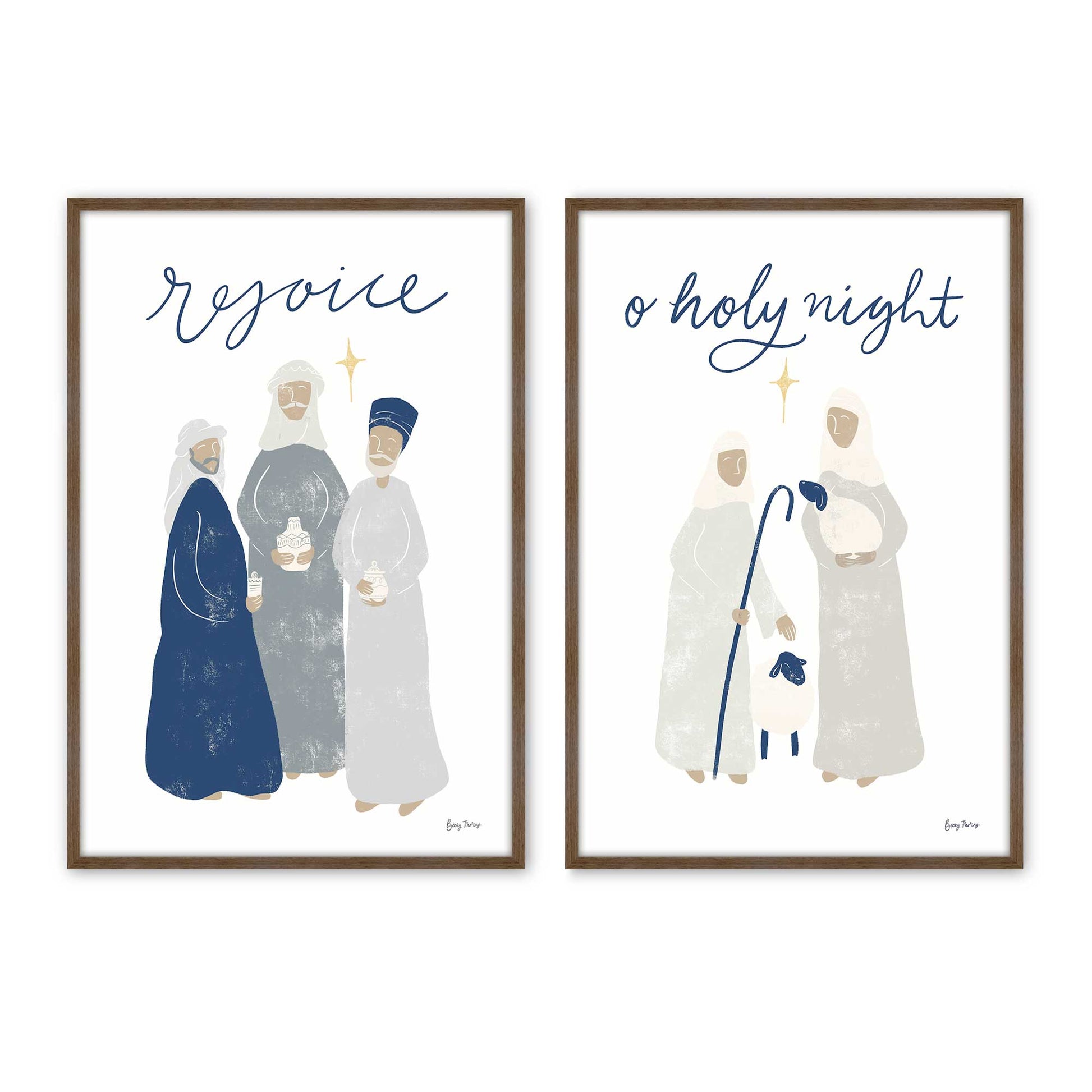 [Color:Walnut], Picture of art in a Walnut frame