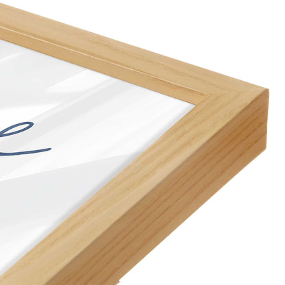 [Color:American Maple], Picture of art in a American Maple frame of the corner