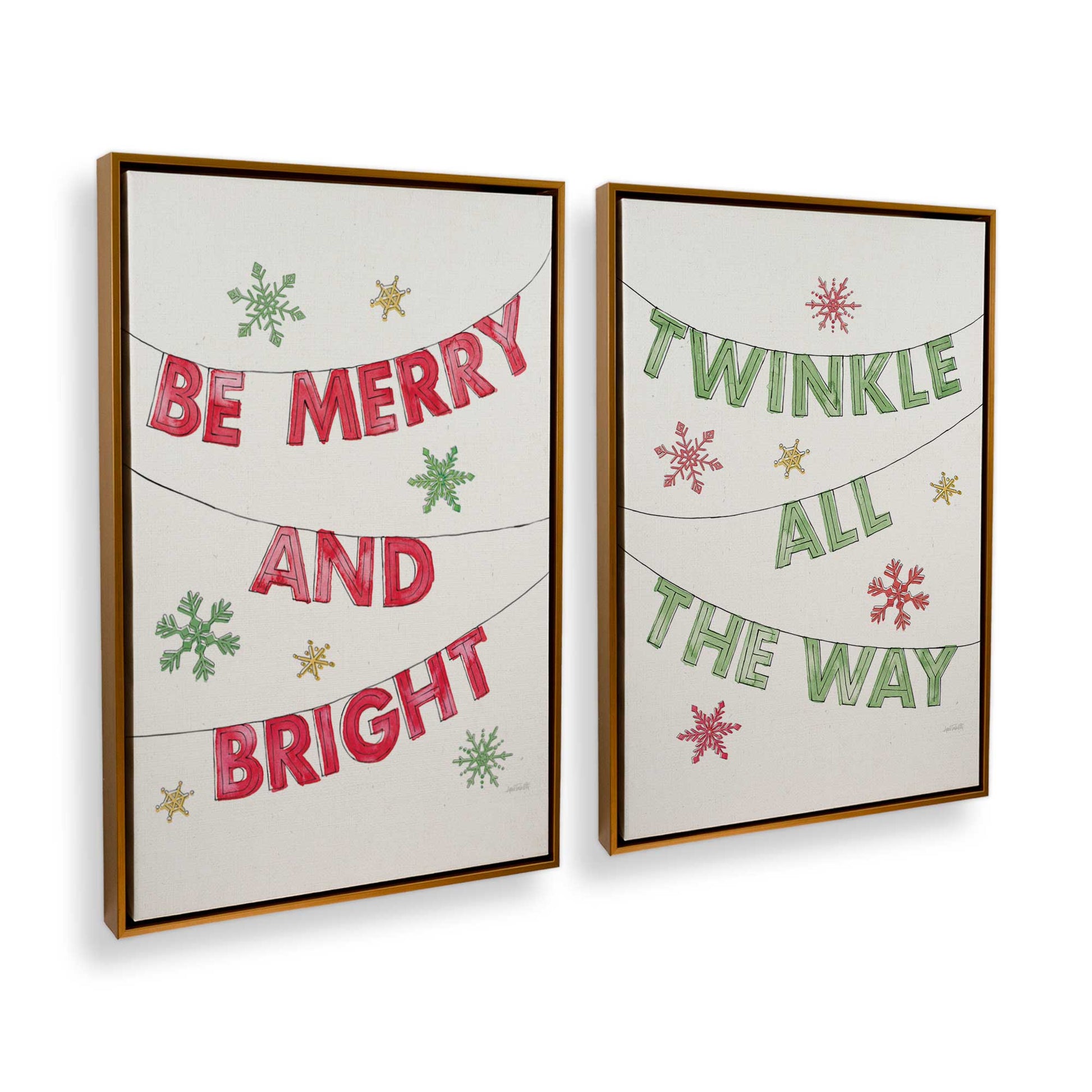 [Color:Polished Gold], Picture of art in a Polished Gold frame at an angle