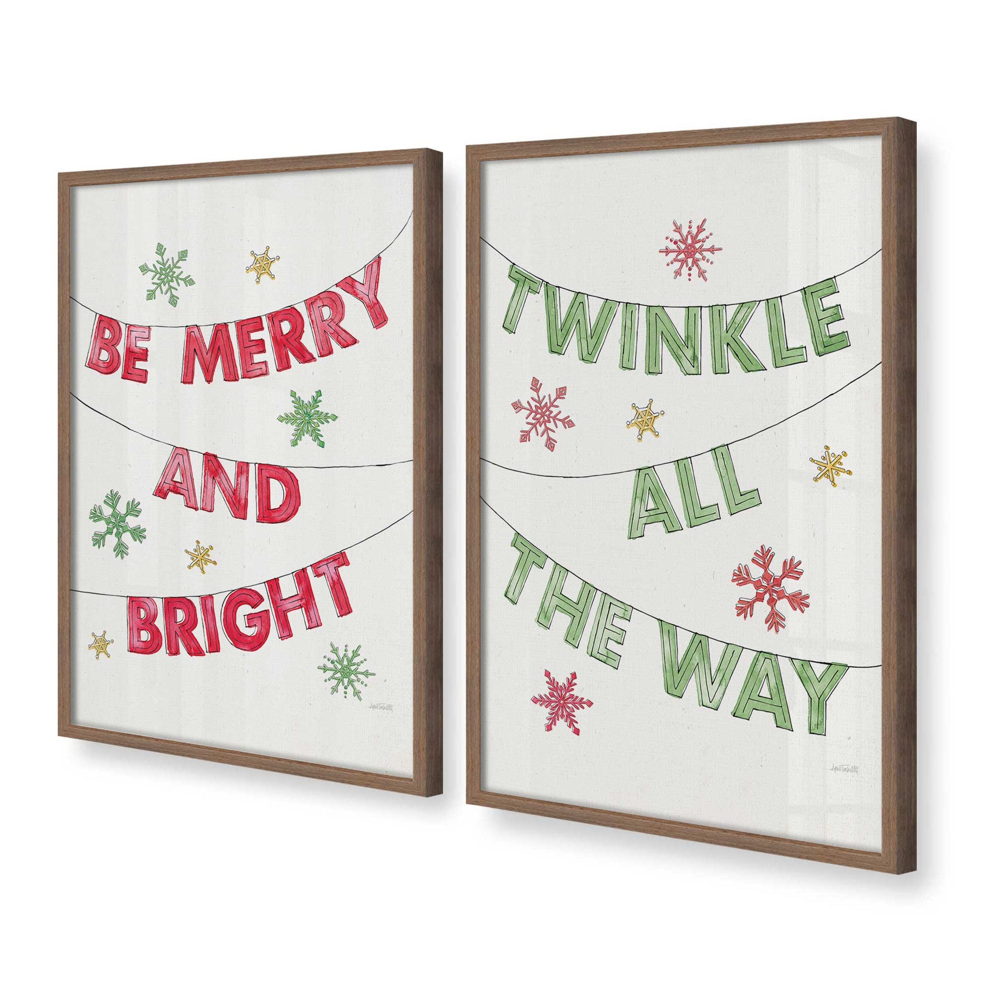 [Color:Walnut], Picture of art in a Walnut frame at an angle