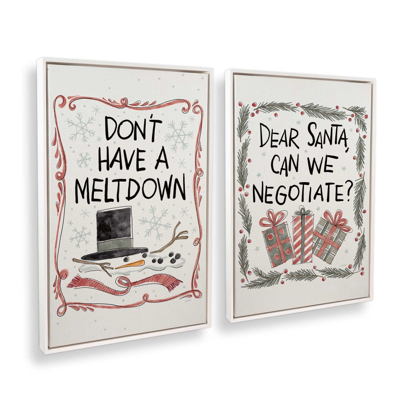 [Color:Opaque White], Picture of art in a White frame at an angle