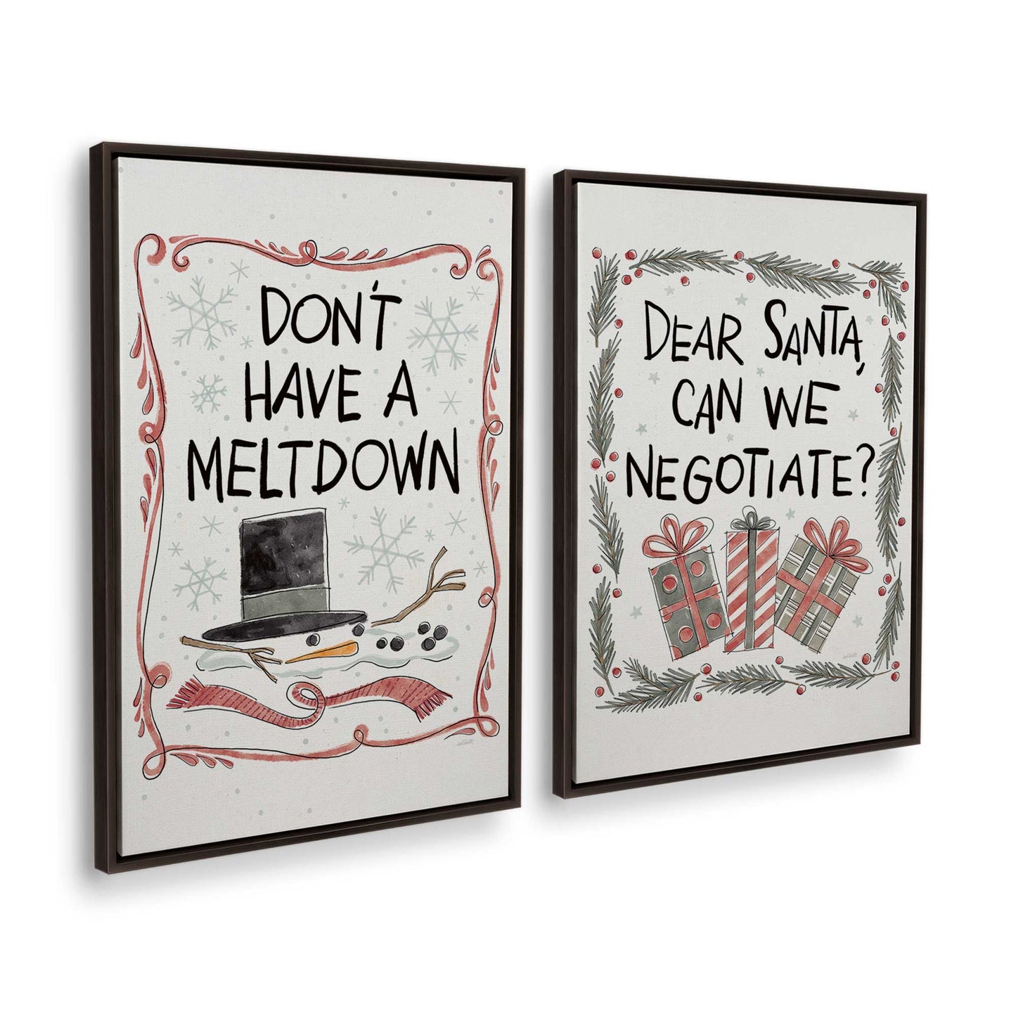 [Color:Espresso], Picture of art in a Espresso frame at an angle