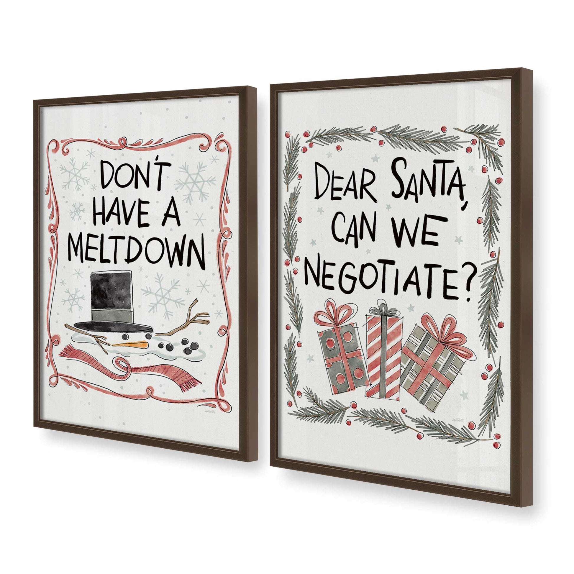 [Color:Belvinder Brown], Picture of art in a Belvinder Brown frame at an angle