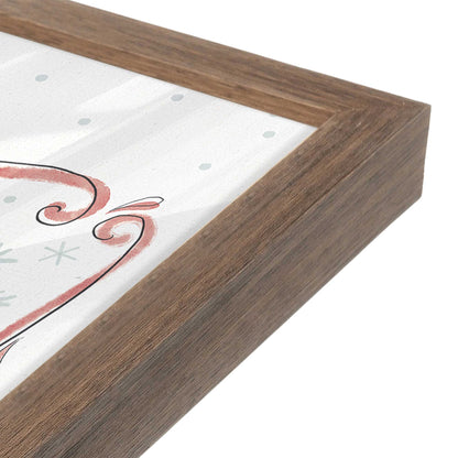 [Color:Walnut], Picture of art in a Walnut frame of the corner