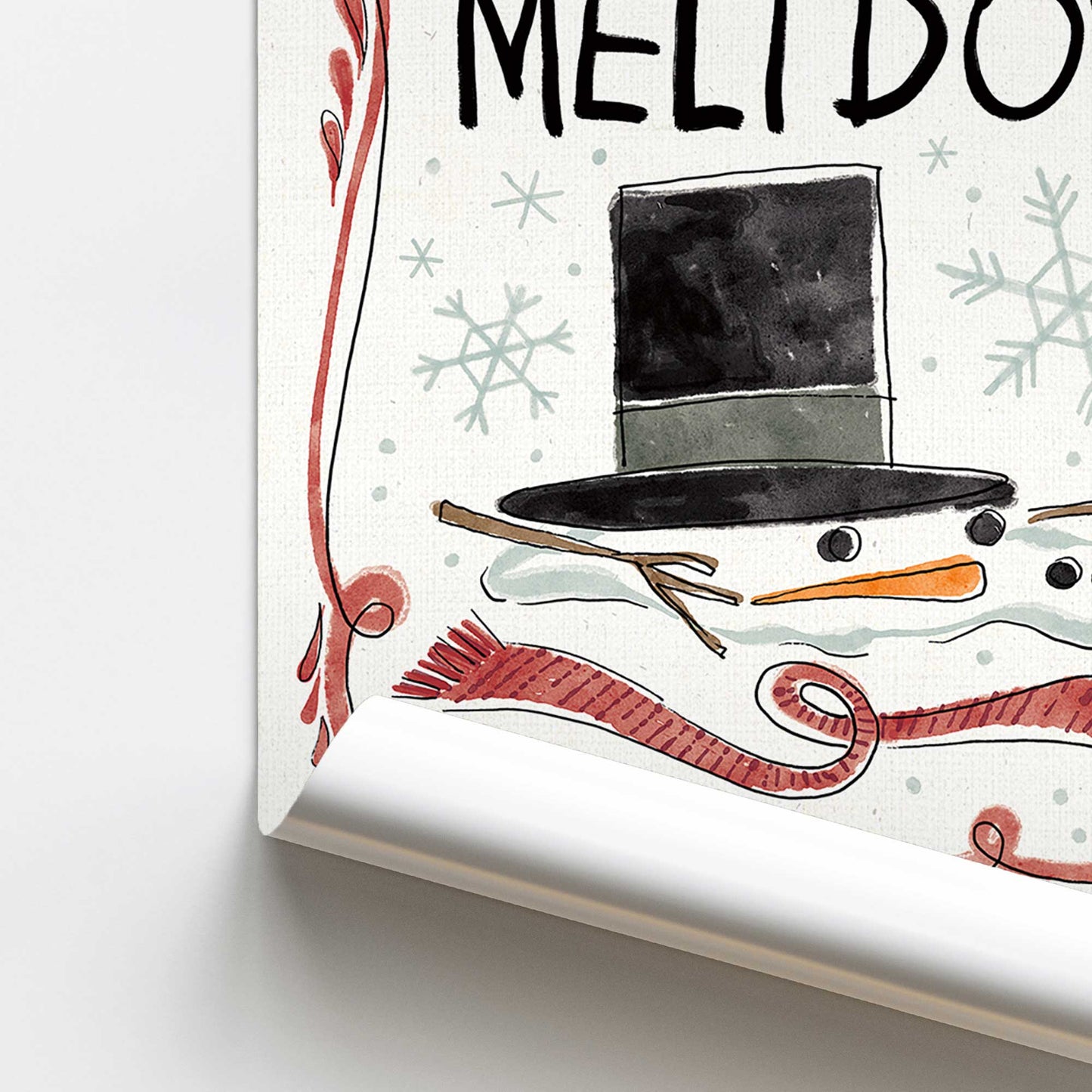 [color:Rolled Print], Picture of close up of art