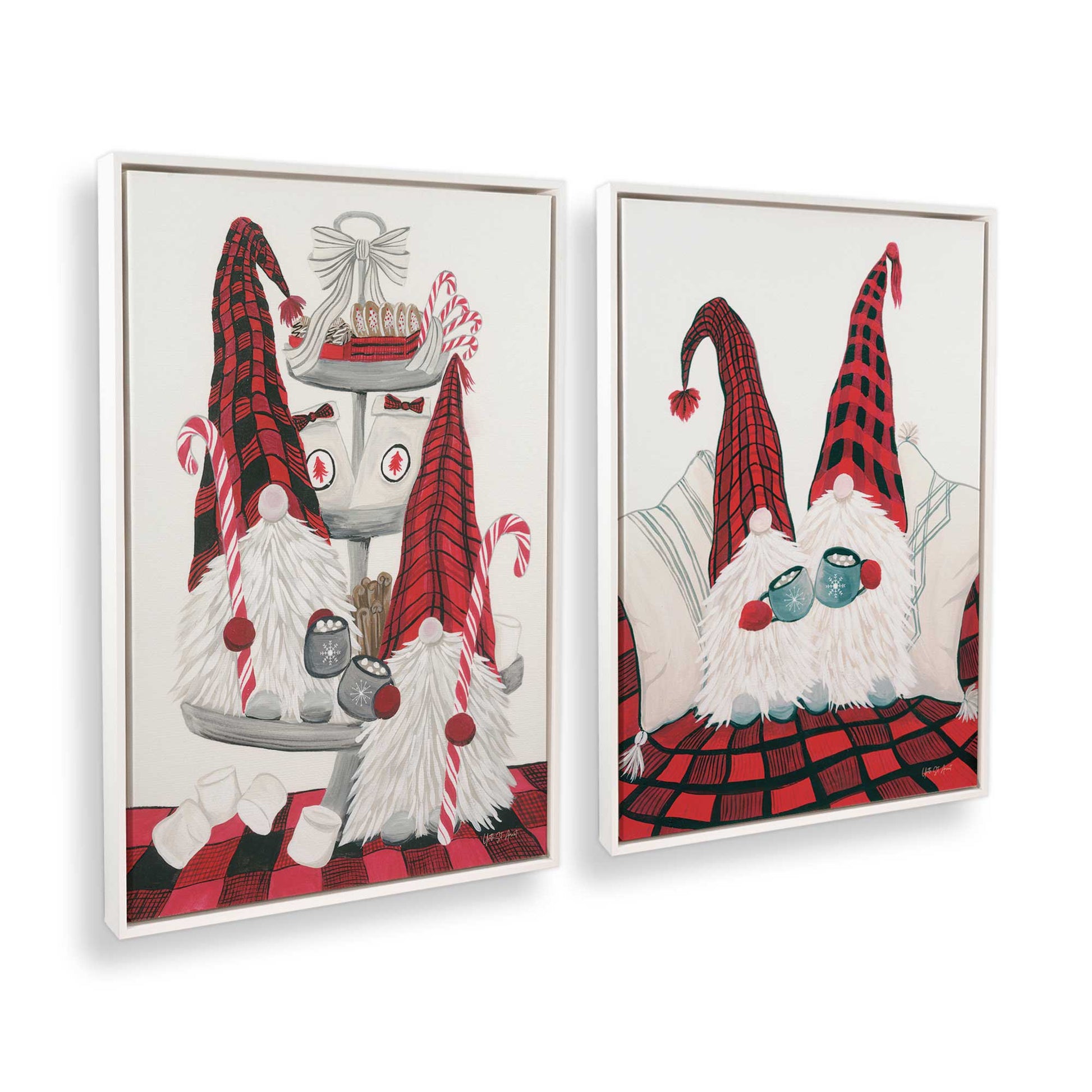 [Color:Opaque White], Picture of art in a White frame at an angle