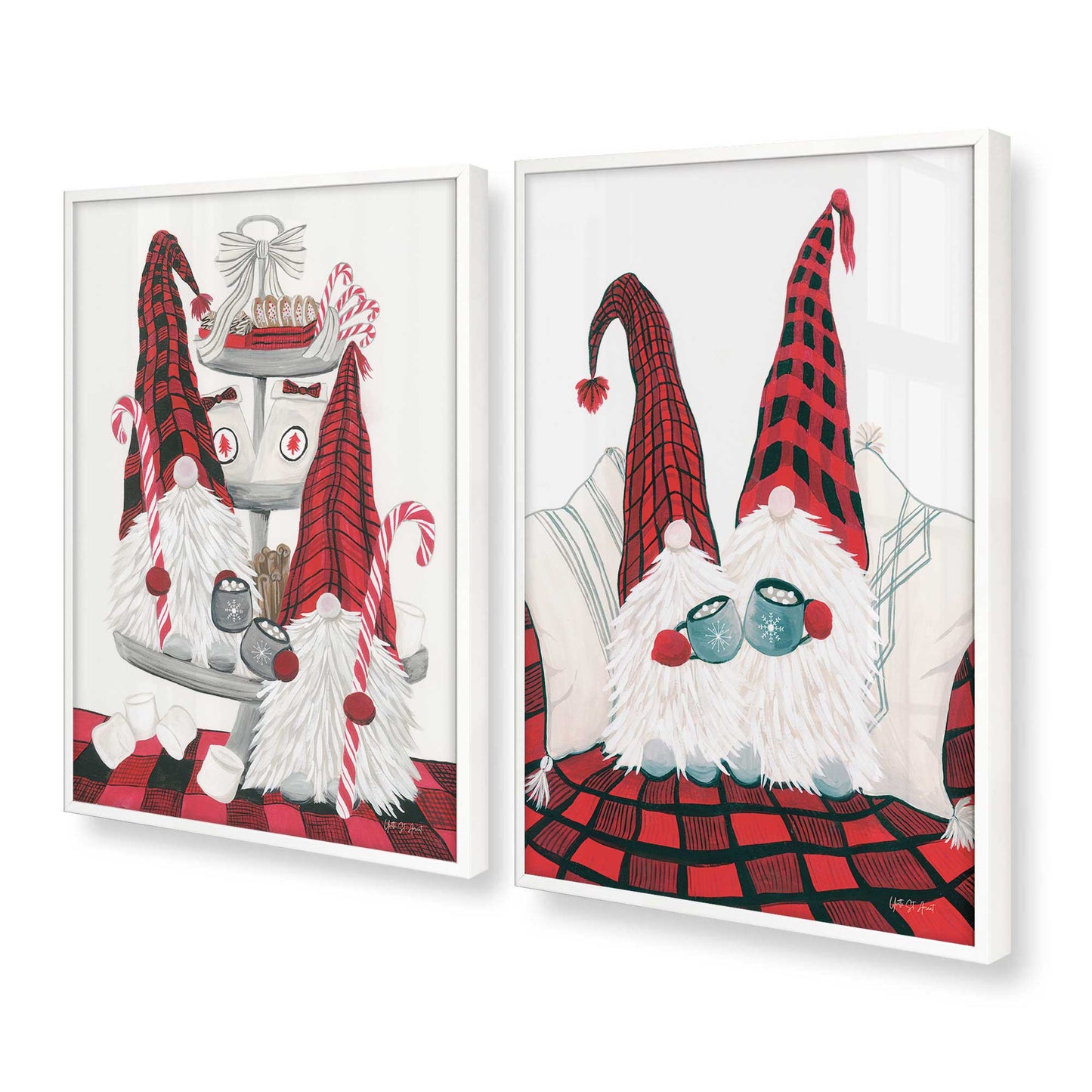 [Color:Opaque White], Picture of art in a Opaque White frame at an angle