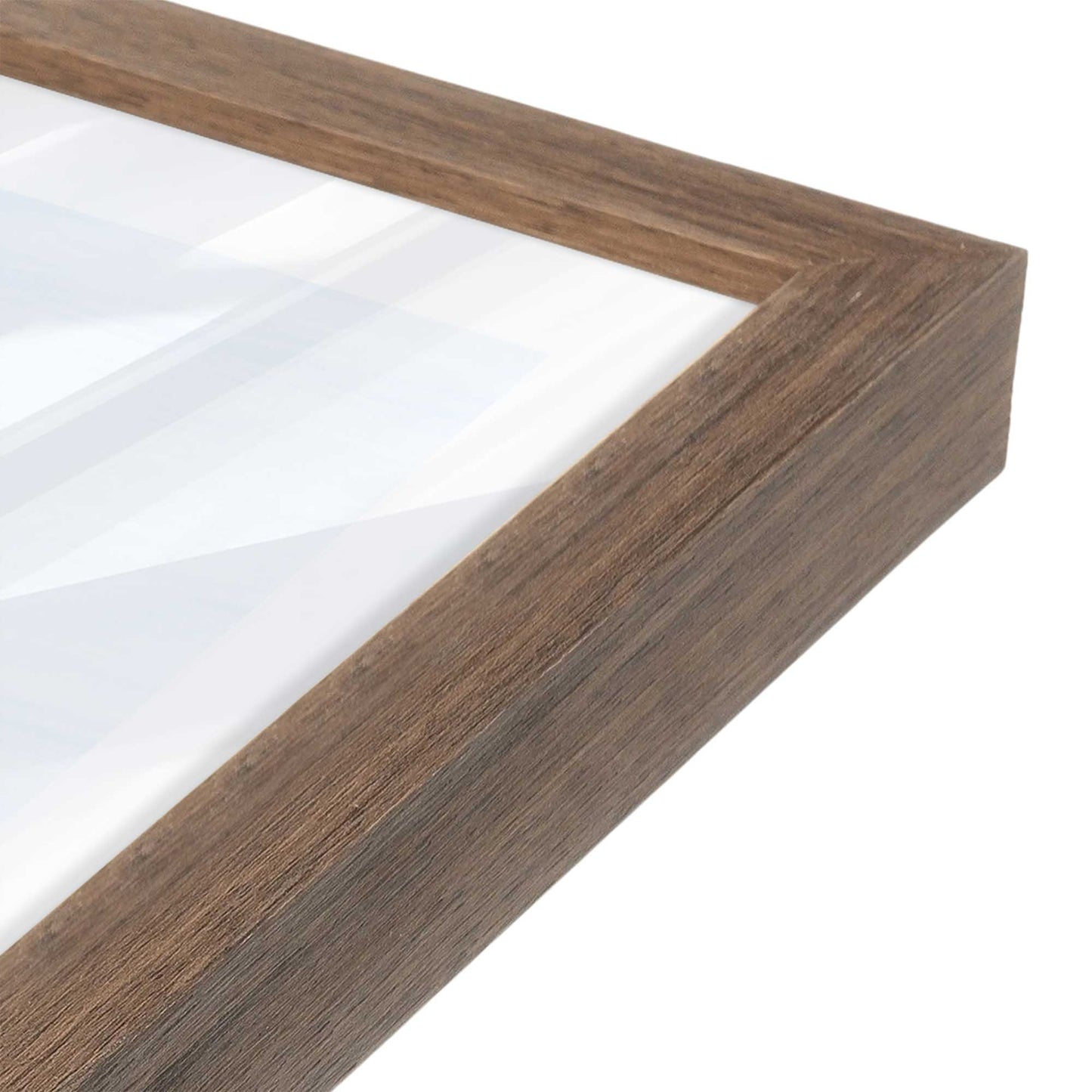 [Color:Walnut], Picture of art in a Walnut frame of the corner