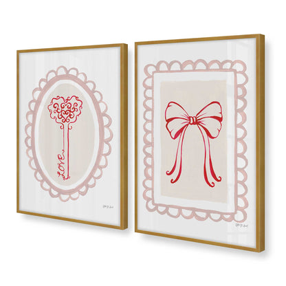 [Color:Polished Gold], Picture of art in a Polished Gold frame at an angle
