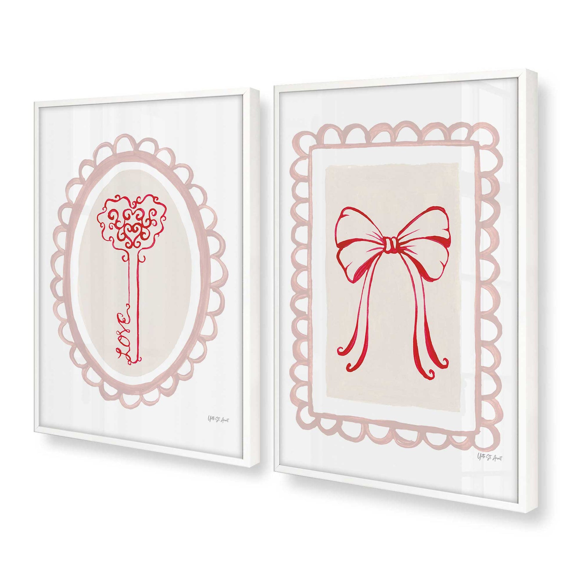 [Color:Opaque White], Picture of art in a Opaque White frame at an angle