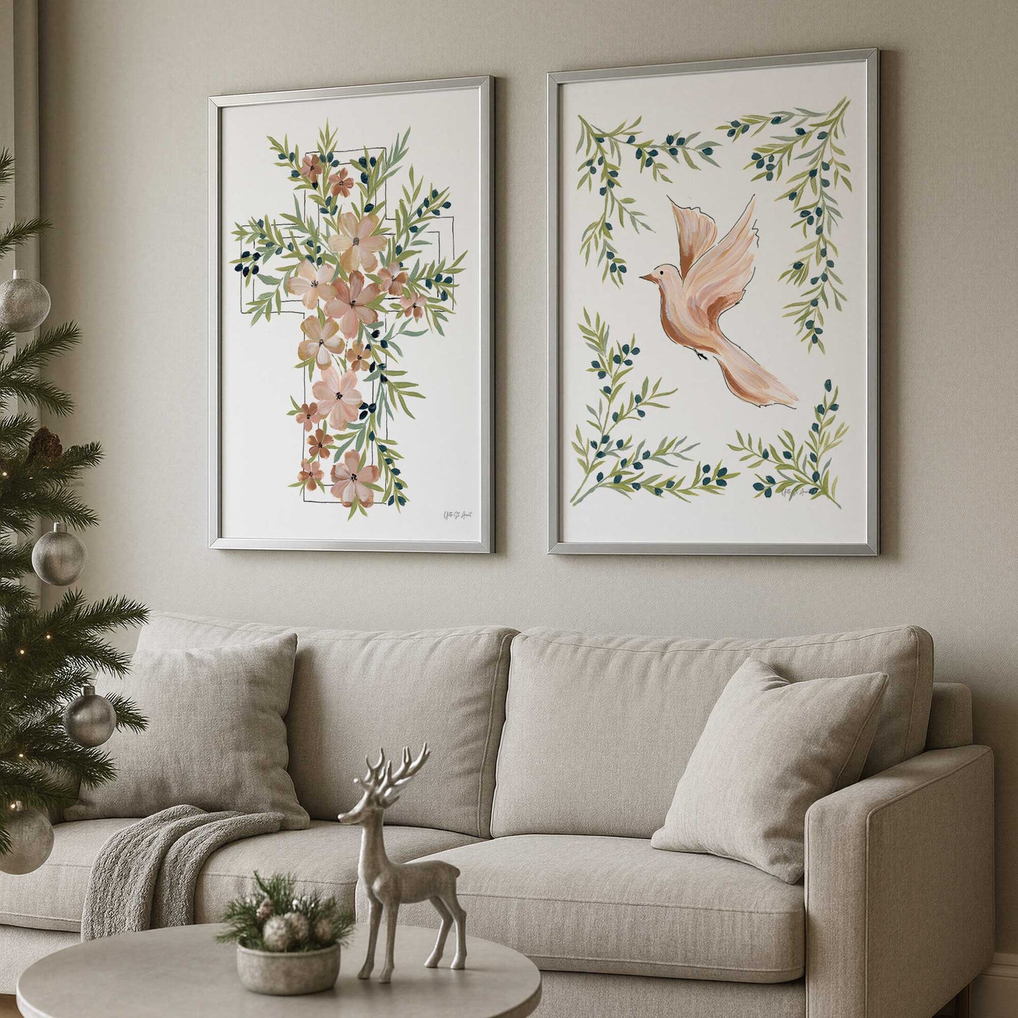 [Color:Belvinder Brown], Picture of art in a Belvinder Brown frame