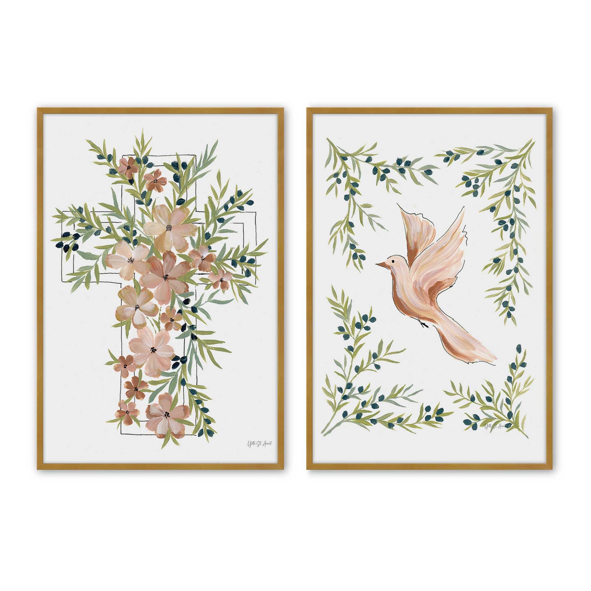 [Color:Polished Gold], Picture of art in a Polished Gold frame