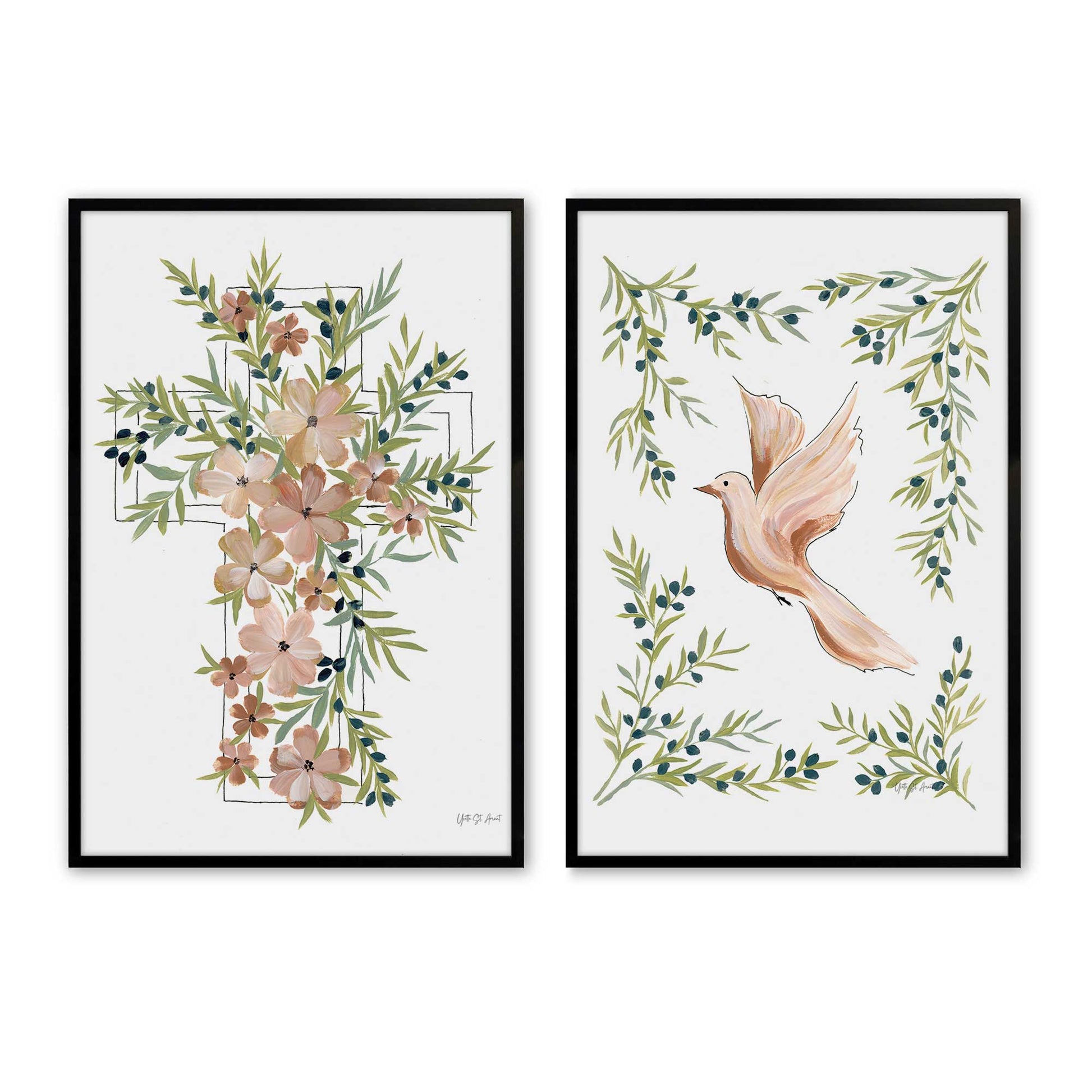 [Color:Satin Black], Picture of art in a Satin Black frame