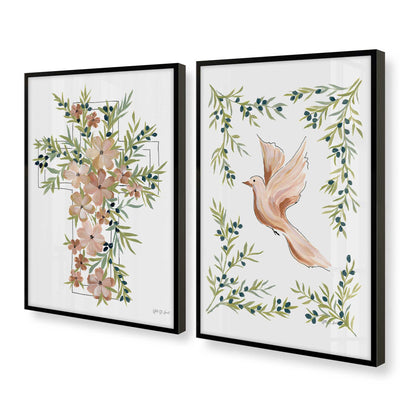 [Color:Satin Black], Picture of art in a Satin Black frame at an angle