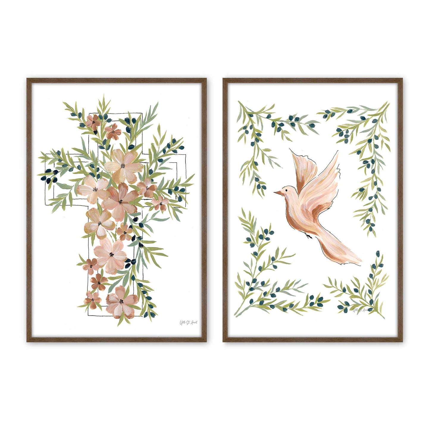 [Color:Walnut], Picture of art in a Walnut frame