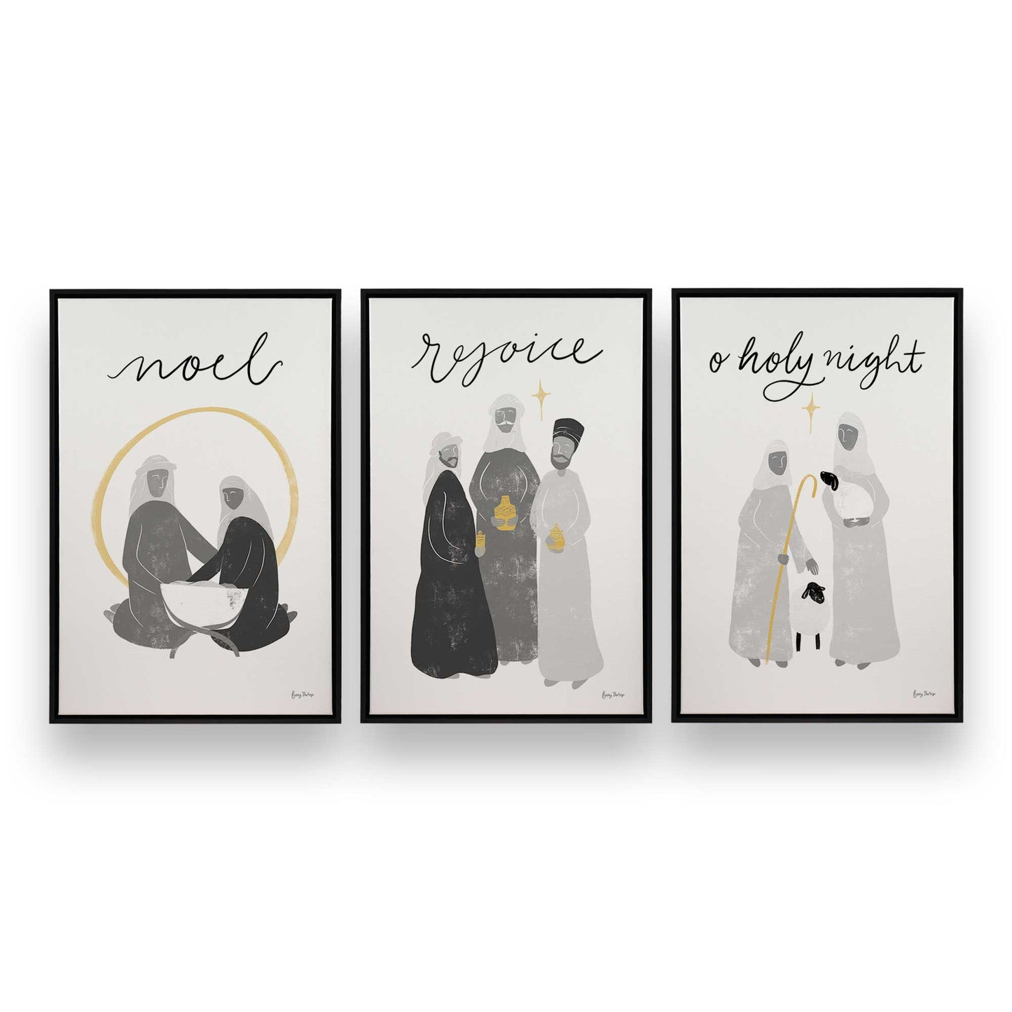 [Color:Satin Black], Picture of art in a Satin Black frame