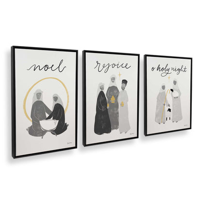 [Color:Satin Black], Picture of art in a Satin Black frame at an angle