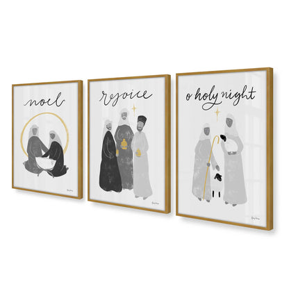 [Color:Polished Gold], Picture of art in a Polished Gold frame at an angle