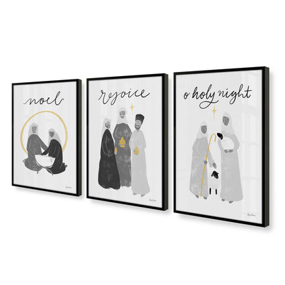 [Color:Satin Black], Picture of art in a Satin Black frame at an angle