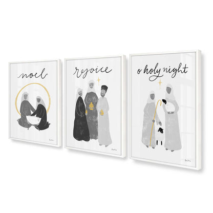 [Color:Opaque White], Picture of art in an Opaque White frame at an angle