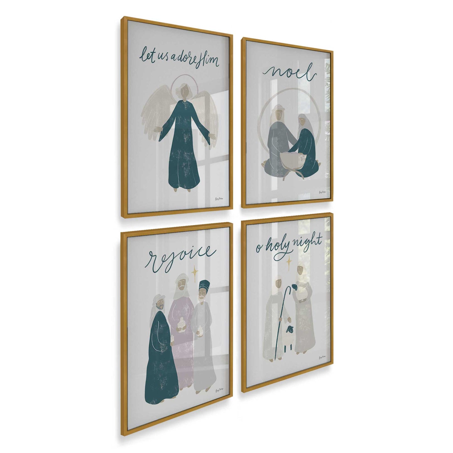 [Color:Polished Gold], Picture of art in a Polished Gold frame of the corner