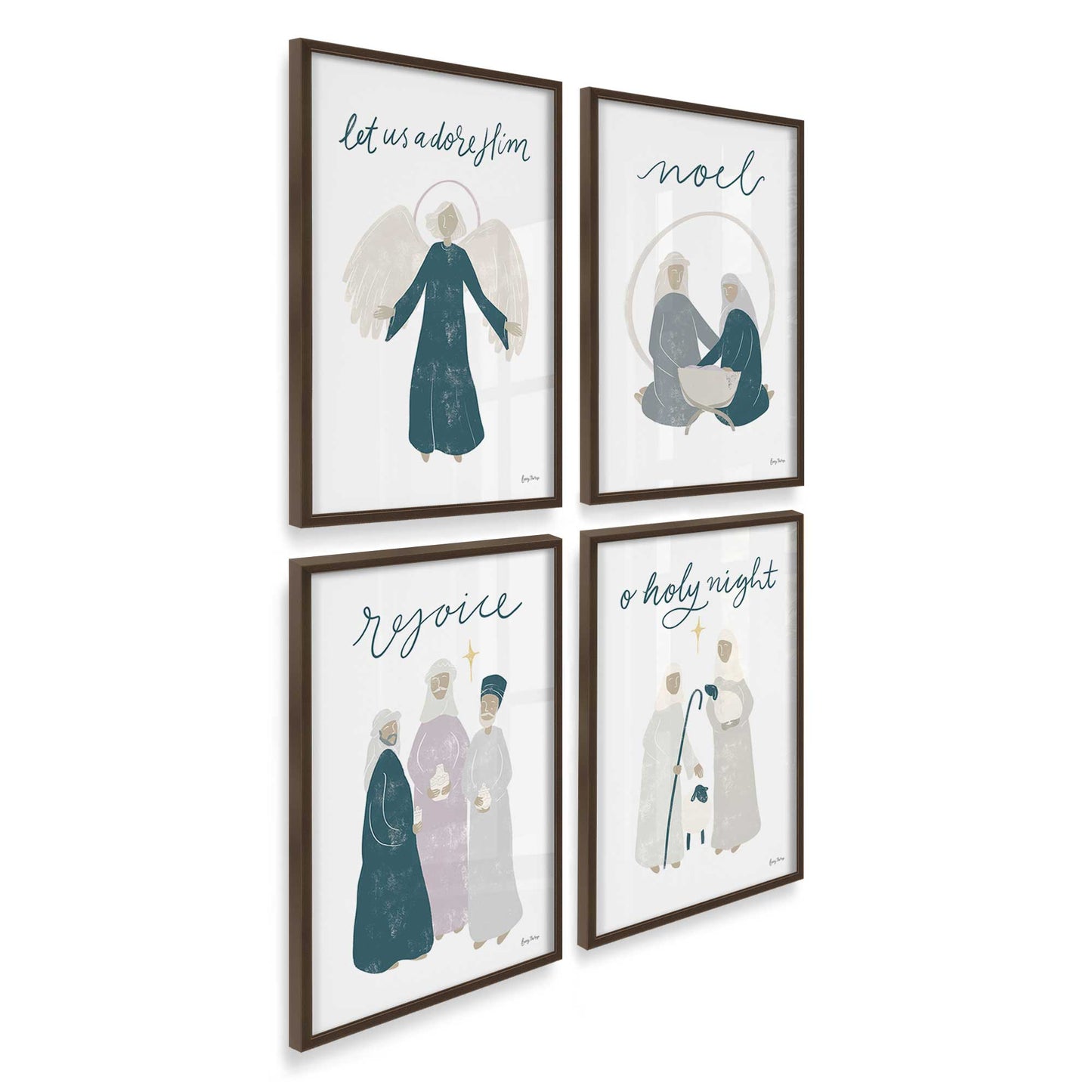 [Color:Belvinder Brown], Picture of art in a Belvinder Brown frame at an angle