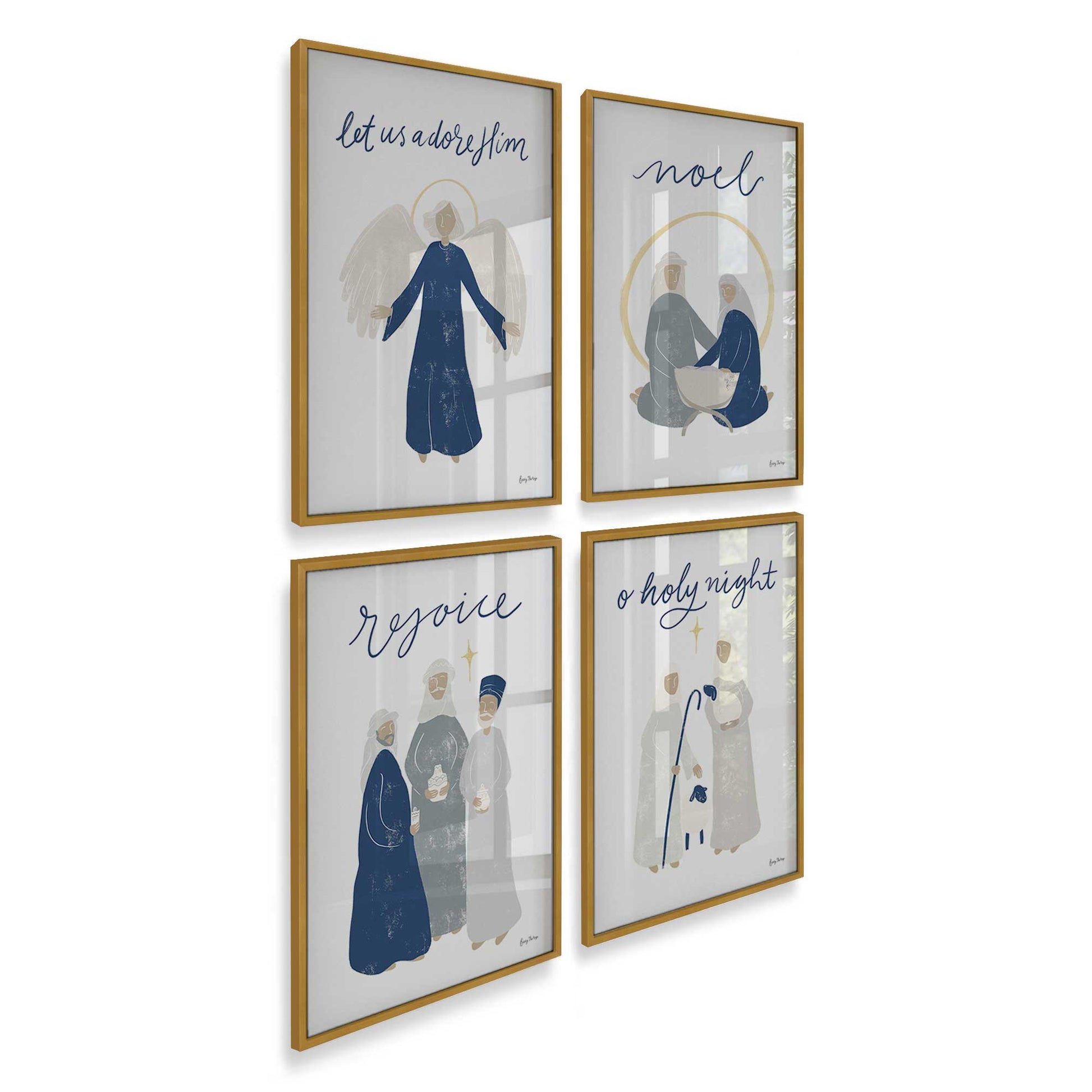 [Color:Polished Gold], Picture of art in a Polished Gold frame of the corner