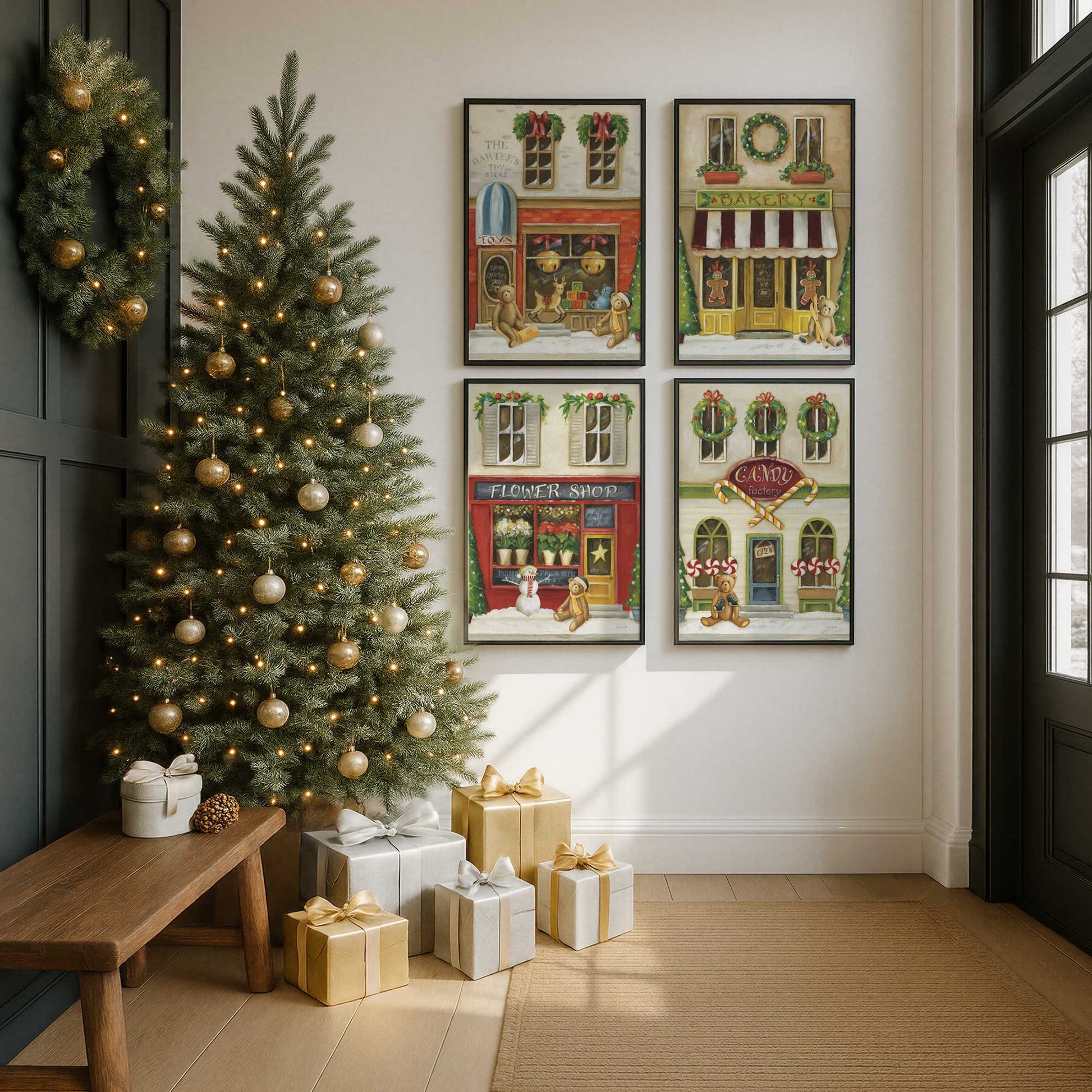 [Color:Walnut], Picture of art in a Walnut frame